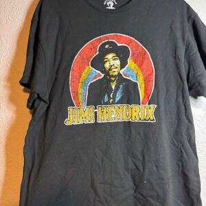 Jimi Hendrix Graphic T Shirt Black Size L Authentic Licensed Music Tee